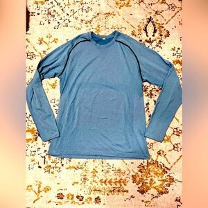 Lululemon Metal Vent Tech Long Sleeve Blue Sz Large